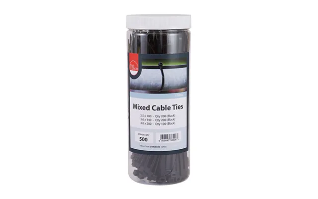 Cable Ties Mixed - Black 500 Pack