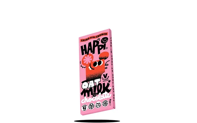 Cacao Nibs Crunch Happi Vegan Oat M Lk Chocolate Bar - 40g
