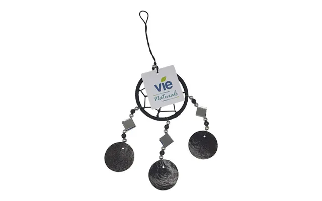 Capiz Dream Catcher, No Feathers, 6cm - Black