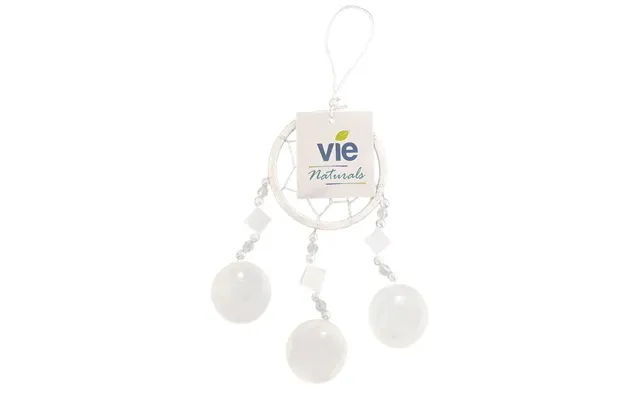 Capiz Dream Catcher, No Feathers, 6cm - White