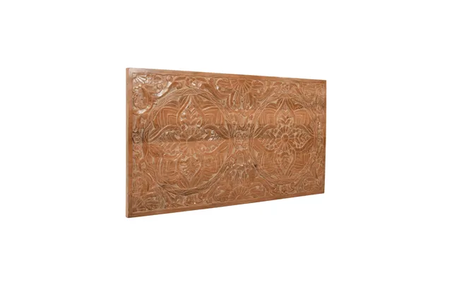Carved Mango Wood Bed Frame Headboard