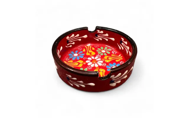 Ceramic Ashtray Tulip Red 8 Cm