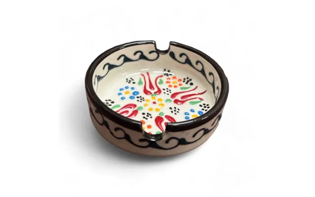 Ceramic Ashtray Tulip White 8 Cm