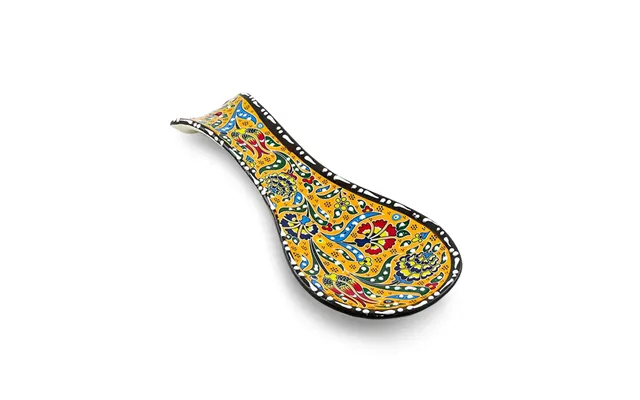 Ceramic Spoon Rest Tulip Yellow 24cm