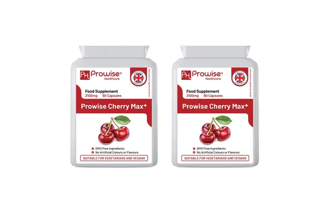 Cherry Max 2100mg Pack Of 2 Vegan Capsules Made In Uk product image