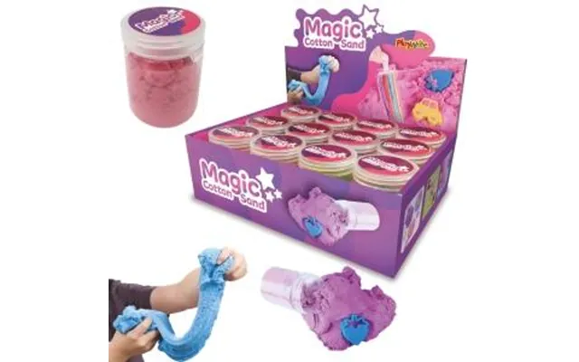 Children's 110g Magic Cotton Sand Tub With Plastic Mould
