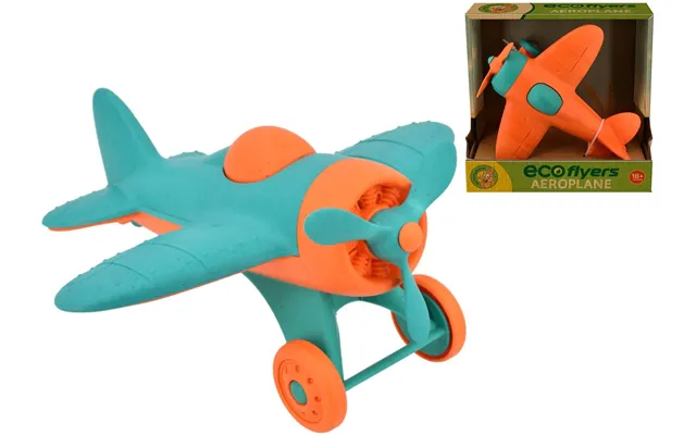Children's Eco Aeroplane Toy 18cm Assorted