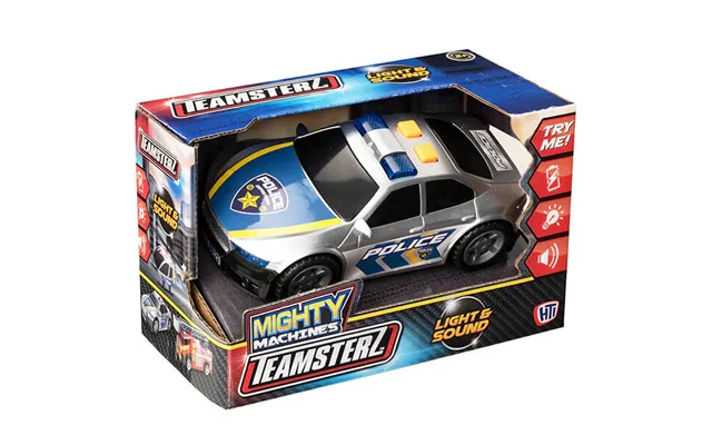 Children's Plastic Police Car Toy With Lights And Sounds product image