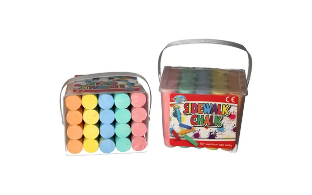 Childrens Quality Art Crafts Jumbo 20 Pcs Giant Sidewalk Chalk Tub Multicolour product image