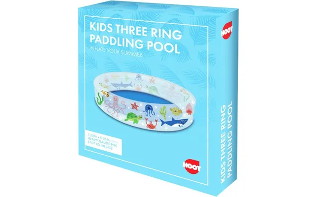 Children's Three-ring Pvc Sea-life Theme Paddling Pool 1.22 X 0