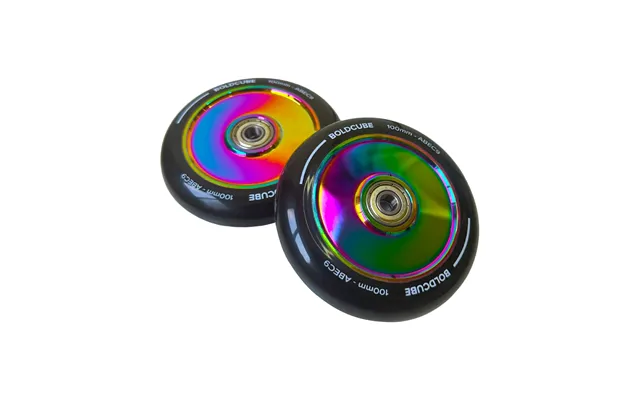 Chrome Alloy Stunt Wheels - Solid Chrome Black