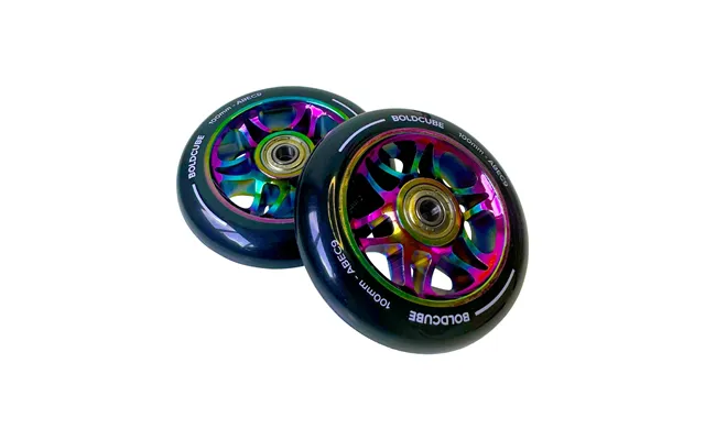Chrome Alloy Stunt Wheels - Spoked Chrome Black