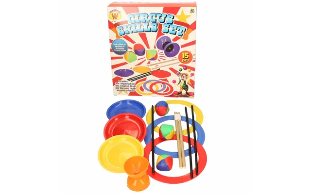 Circus Skill Set 15-piece Juggling - Spinning Plates