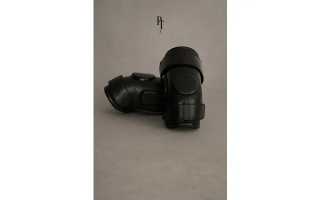 Classic Leather Black Knee Guards - Monogramed