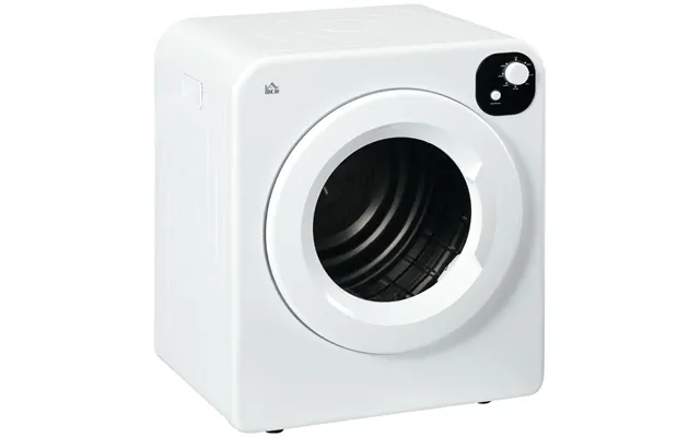Compact Homcom 6kg Vented Tumble Dryer 7 Dry Programs Small Spaces White