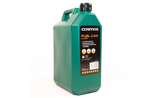 Cosmos 5l Large Plastic Fuel Can - Red