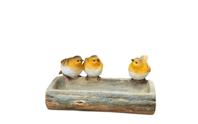 Country Living Hand Painted Robin Bird Bath