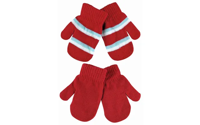 Cozy Baby Mittens - Unisex, 12-24 Months, 2 Pack, Soft & Warm, Blue, Pink, Red, Machine Washable