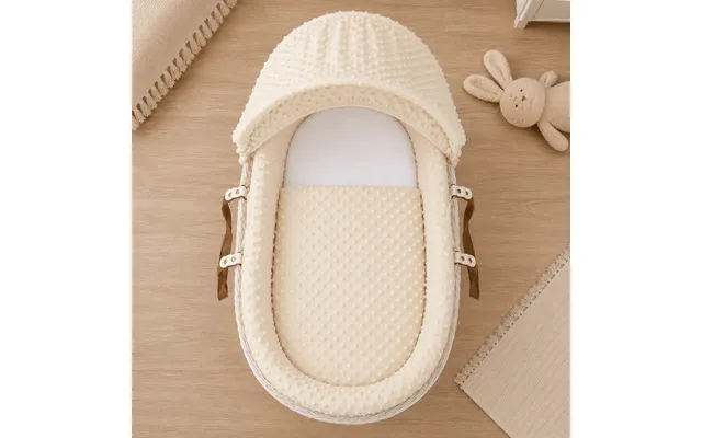 Cream Dimple Moses Basket Bedding Set