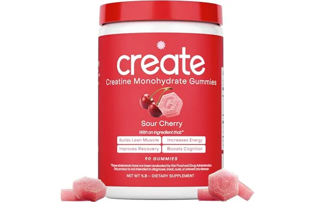 Create Creatine Monohydrate Gummies 1.5g Per Gummy - Sour Cherry product image