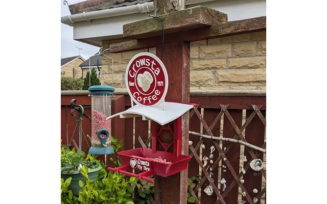 Crowsta Coffee Bird Feeding Station - Garden Bird Seed Feeder