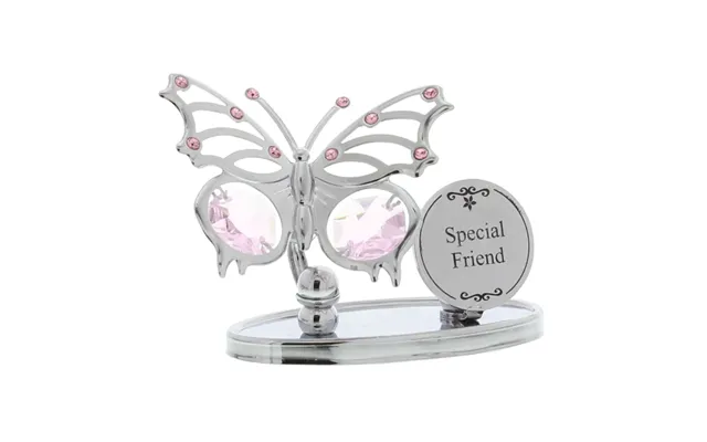 Crystocraft Chrome Plated Butterfly Plaque - Special Friend