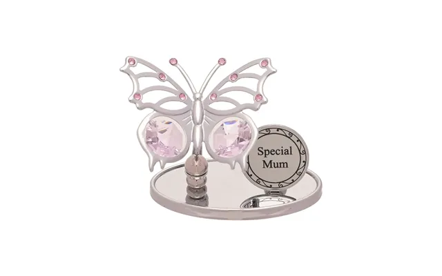 Crystocraft Chrome Plated Butterfly Plaque -special Mum