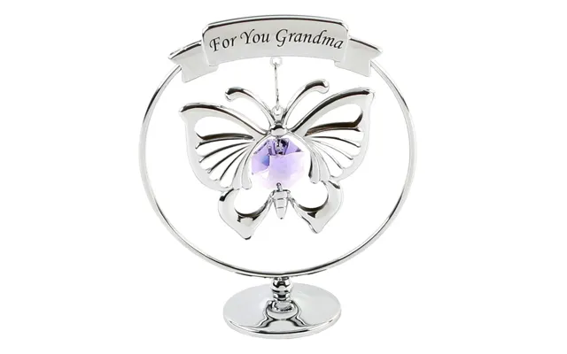 Crystocraft Chrome Plated Circle - 'for You Grandma'