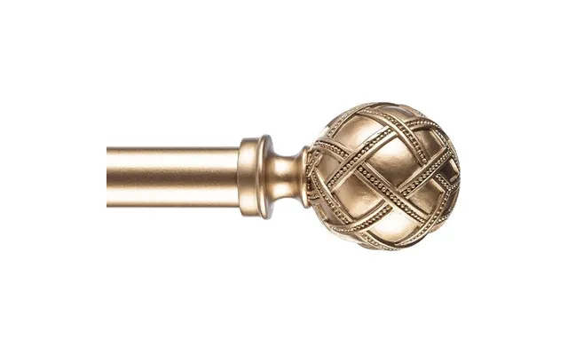 Curtain Rod Adjustable 84 To 120 Inch Gold Heavy Duty Window Pole 1in
