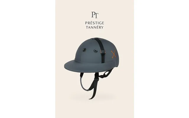 Custom Grey Polo Helmet - L