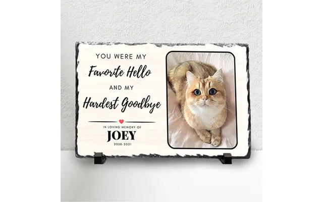 Custom Pet Memorial - Personalised Pet Plaque On Natural Slate Engraved Rock Tribute