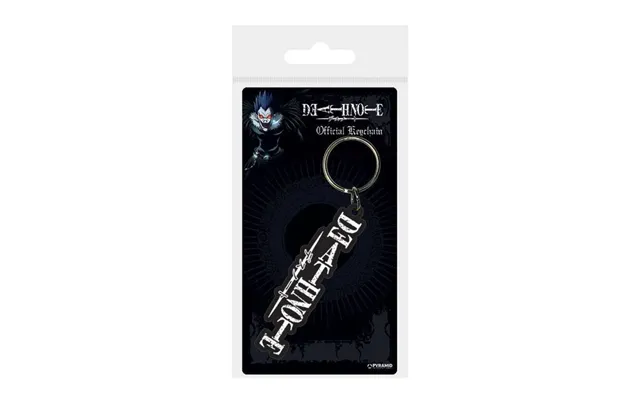 Death Note Rubber Keychain Logo 6cm