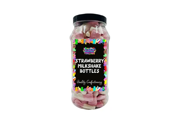 Delicious Strawberry Milkshake Bottles - Perfect Retro Sweets Gift