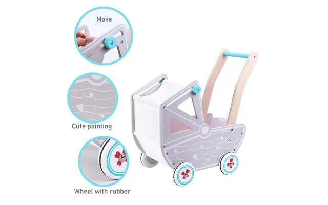 Deluxe Soka Doll Pram - High-quality Wooden Toy