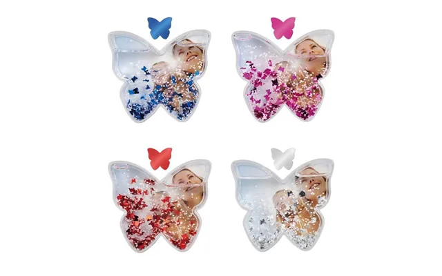 Dorr Butterfly Shaped Snow Globe With Glitter Butterflies