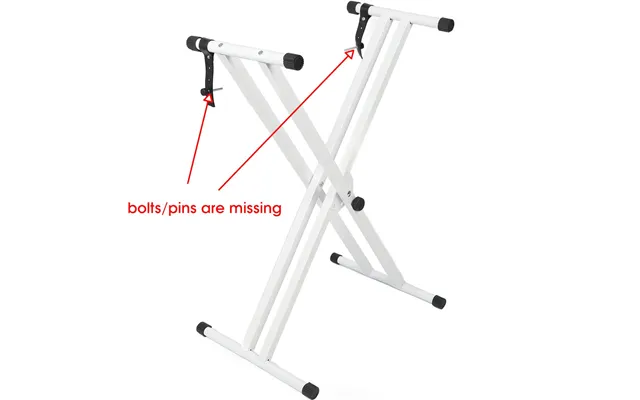 Double X Keyboard Stand Adjustable 7 Heights - For 54 88 Key Electric Pianos