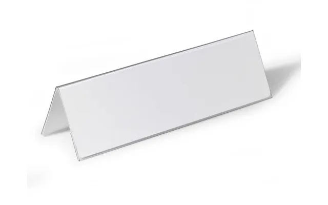 Durable Clear Plastic Table Place Name Holders And Inserts 25 Pack 105x297mm