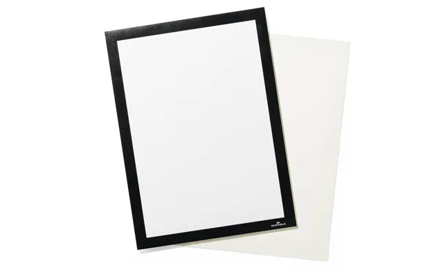 Durable Duraframe Grip Fabric Adhesive Magnetic Signage Frame A4 Black
