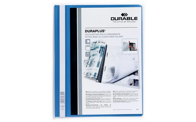 Durable Duraplus Project Folder Document Report File 25 Pack A4 Blue