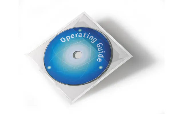 Durable Pocketfix Self-adhesive Clear Cd Dvd Sleeve Pocket 100 Pack