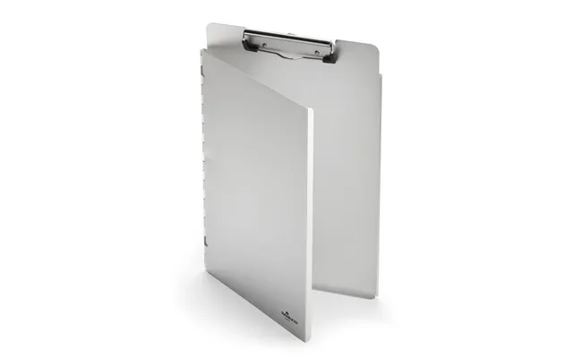 Durable Premium Recycled Aluminium Metal Clipboard With Cover A4 Silver