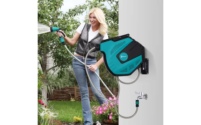 Durhand 15 M Water Hose Reel-black Green product image