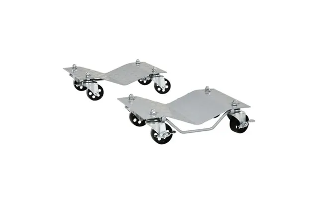 Durhand 2pcs 680kg Car Wheel Dollies With Swivel Casters - Wheel Dolly