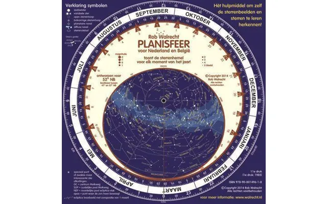 Dutch Planisphere For 52 North 4 Pages