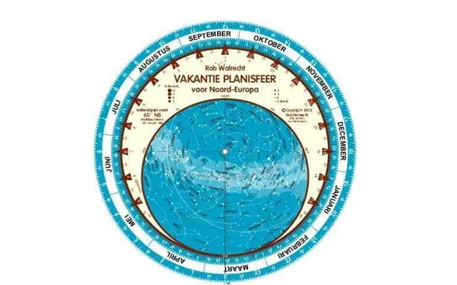 Dutch 'holiday' Planisphere For 60 North
