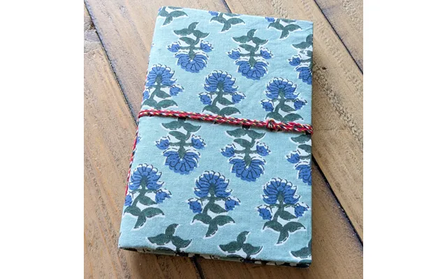 Eco Friendly Cotton Fabric Journals 5 X 7 In , Fair Trade Stationery Ethically Handmade In India - Teal