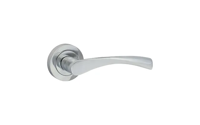 Edleston Lever On Rose Door Handle Polished Chrome - 51mm