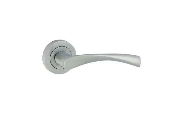 Edleston Lever On Rose Door Handle Satin Chrome - 51mm
