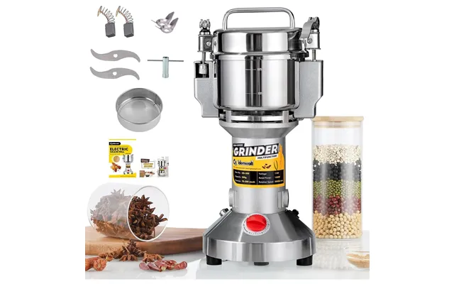 Electric Grain Grinder 300g Herb & Spice Mill With Safety Stop 220v Cgoldenwall