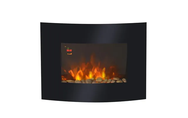 Electric Wall Mounted Fire Place Slimline Plasma Fan Heater Backlit 900 1800w